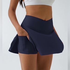 HALARA SoftlyZero™ Airy Crossover Side Pocket 2-in-1 Cool Touch Tennis Skirt